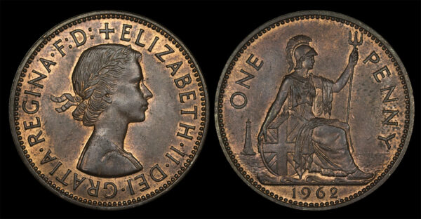 1962 1 Penny - Elizabeth II  UNC PGC260