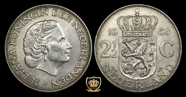 1964 2½ Gulden - Juliana Nederlands PGC275