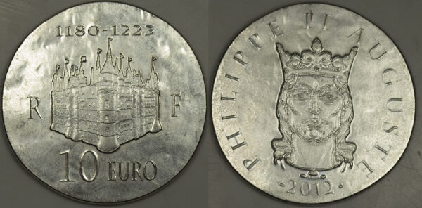 2012 10 Euros Philippe II Auguste France PGC212