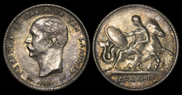 Greece 1 Drachmai 1910