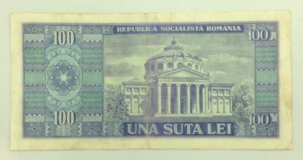 Romania 100 Lei 1966 GB952 - Image 2