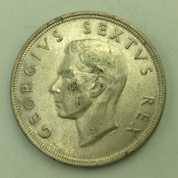 South Africa 5 Shilling 1952 Silver Coin GC652