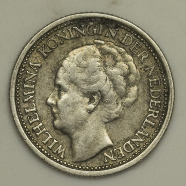 10 CENTS 1939 SILVER NEDERLANDS PGC337 - Image 2