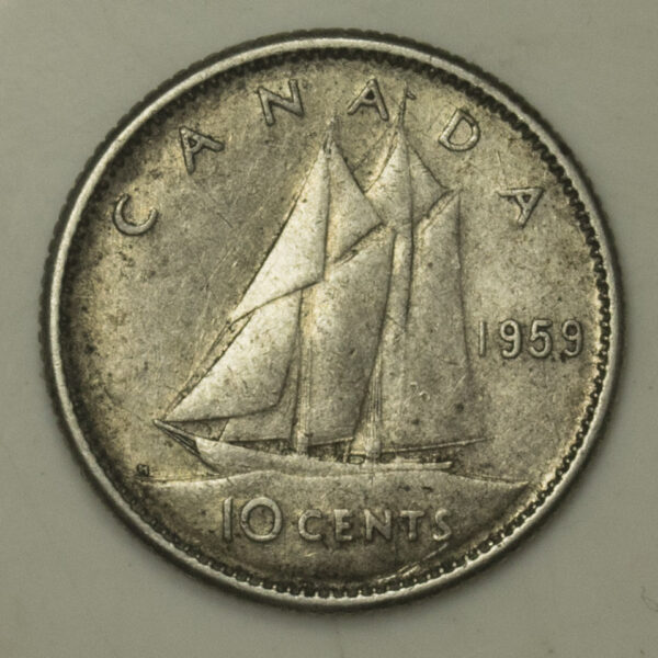 10 CENTS 1959 CANADA PGC334