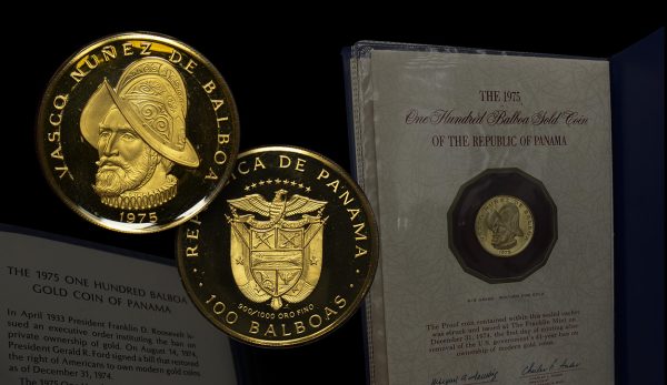 1975 Χρυσό 100 Balboas 500th Anniversary - Birth of Balboa - Image 2