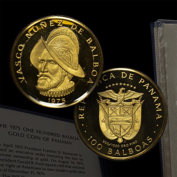 1975 Χρυσό 100 Balboas 500th Anniversary - Birth of Balboa