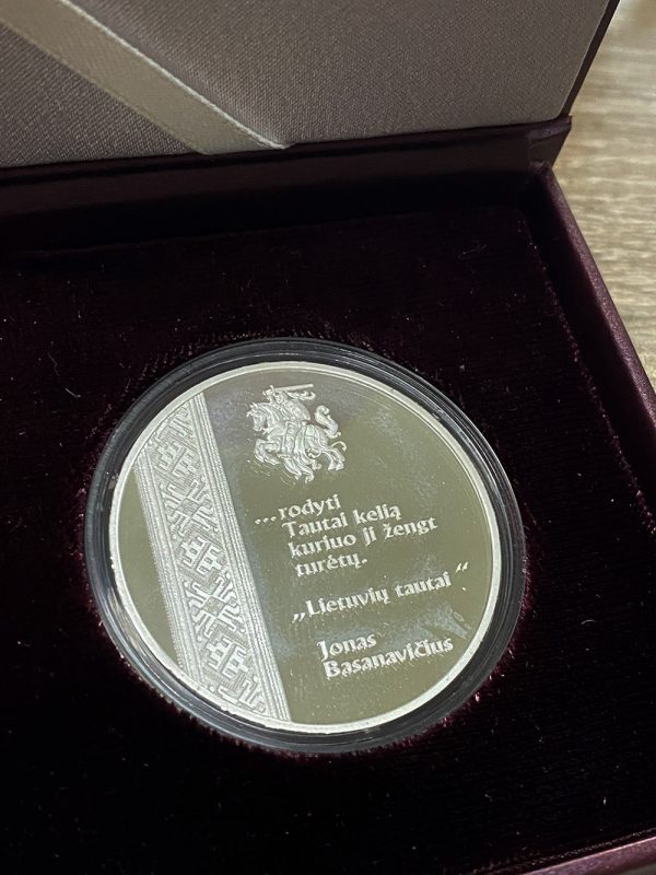 Μετάλλιο Lithuania 100th anniversary of the great Seimas of Vilnius 1905-2005 37mm GM - Image 4