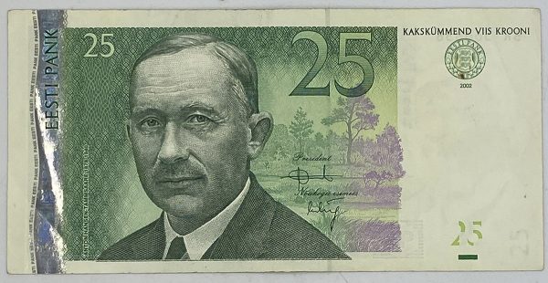 2002 25 Krooni, Estonia, PGB52