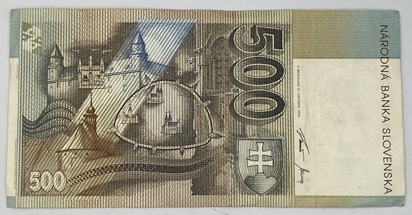National Bank of Slovakia 500 Korun 1996 PGB37 - Image 2