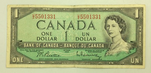 Canada 1 Dollar 1954 U/Z5501331 GB958