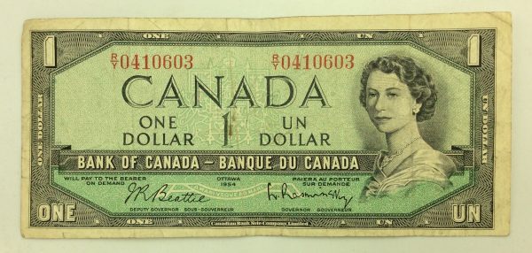 Canada 1 Dollar 1954 R/Y0410603 GB959