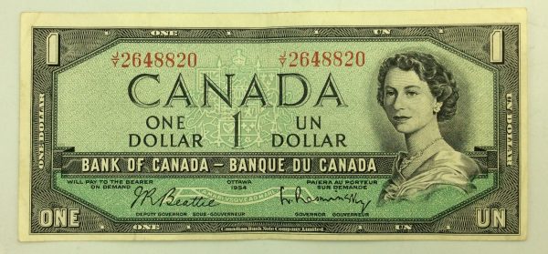 Canada 1 Dollar 1954 J/Y2648820 GB960