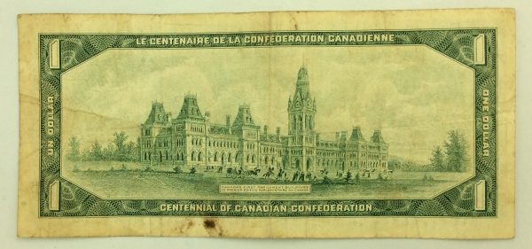 Canada 1 Dollar 1967 K/P2820623 GB961 - Image 2