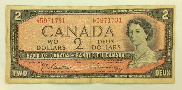Canada 2 Dollars 1954 L/R5971731 GB978