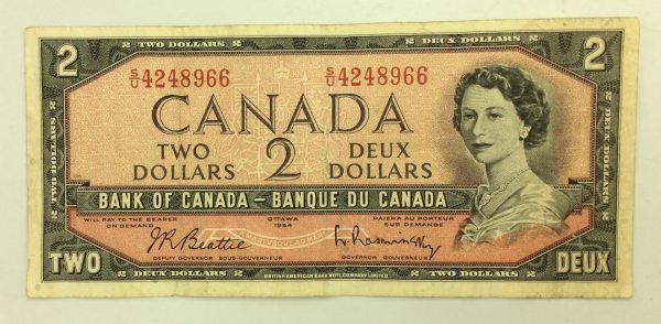 Canada 2 Dollars 1954 S/U4248966 GB980