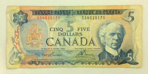 Canada 5 Dollars 1972 CS4525171 GB983