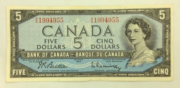 Canada 5 Dollars 1954 A/S1994955 GB984