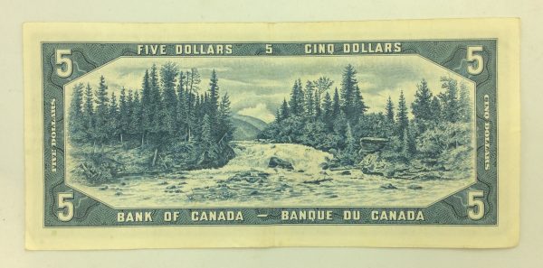 Canada 5 Dollars 1954 A/S1994955 GB984 - Image 2