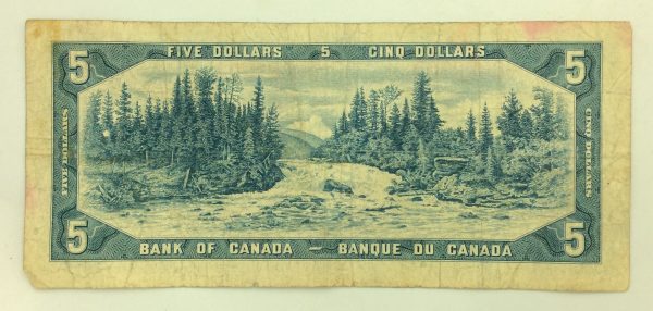 Canada 5 Dollars 1954 U/X6083703 GB985 - Image 2