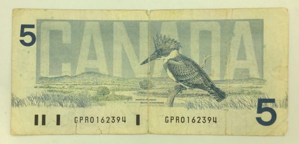 Canada 5 Dollars 1986 GPR0162394 GB986 - Image 2