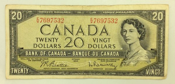 Canada 20 Dollars 1954 E/W7697532 GB990