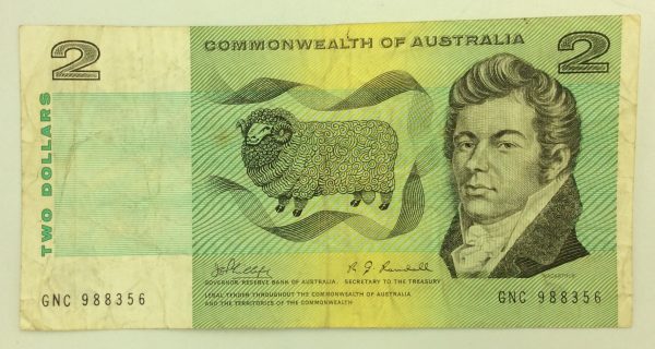 Australia 2 Dollars 1966 GNC988356 GB997