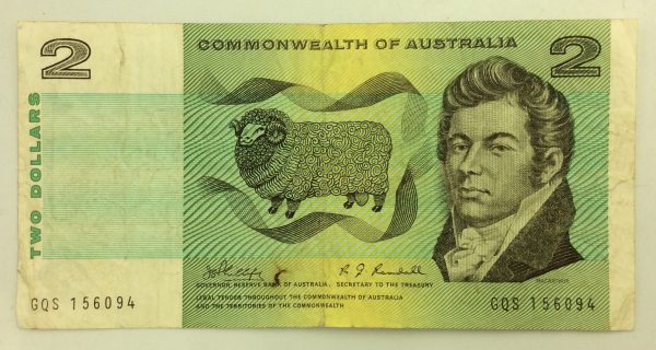 Australia 2 Dollars 1966 GQS156094 GB998