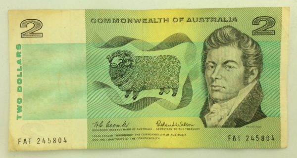 Australia 2 Dollars 1966 FAT245804 GB1001