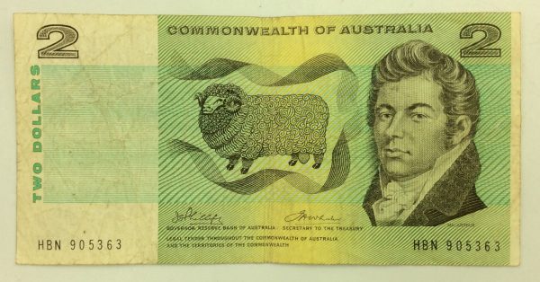 Australia 2 Dollars 1966 HBN905363 GB1005
