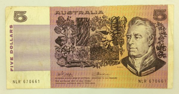 Australia 5 Dollars 1967 NLR670661 GB1009