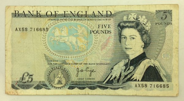 England 5 Pounds 1971 AX58716685 GB1016