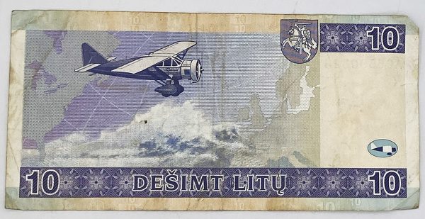 Lithuania 10 Litu 2001 PGB64 - Image 2