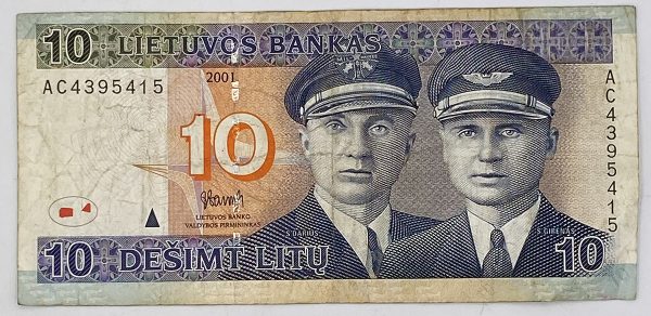 Lithuania 10 Litu 2001 PGB63