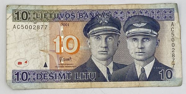 Lithuania 10 Litu 2001 PGB62