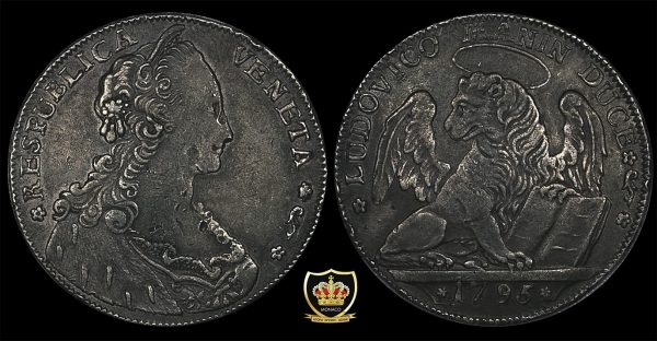 1795 Italy Thaler Venezia Ludovico Manin