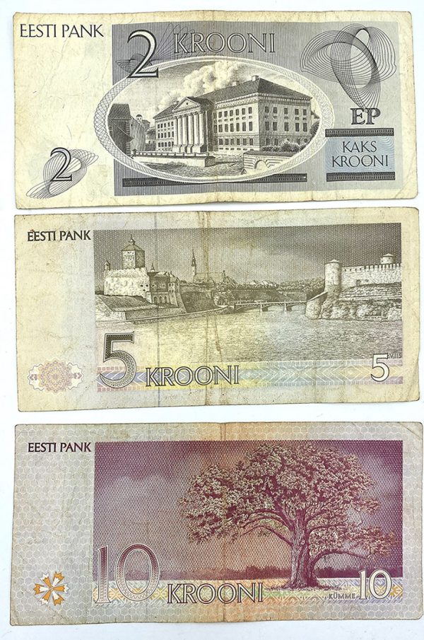 LOT 3 banknotes Estonia, PGB65 - Image 2