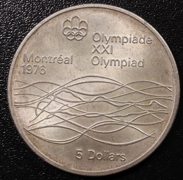 Canada 5 Dollars 1976 Silver Coin GC744 - Image 2