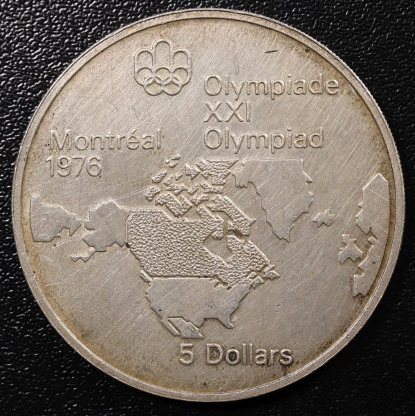 Canada 5 Dollars 1976 Silver Coin GC748 - Image 2