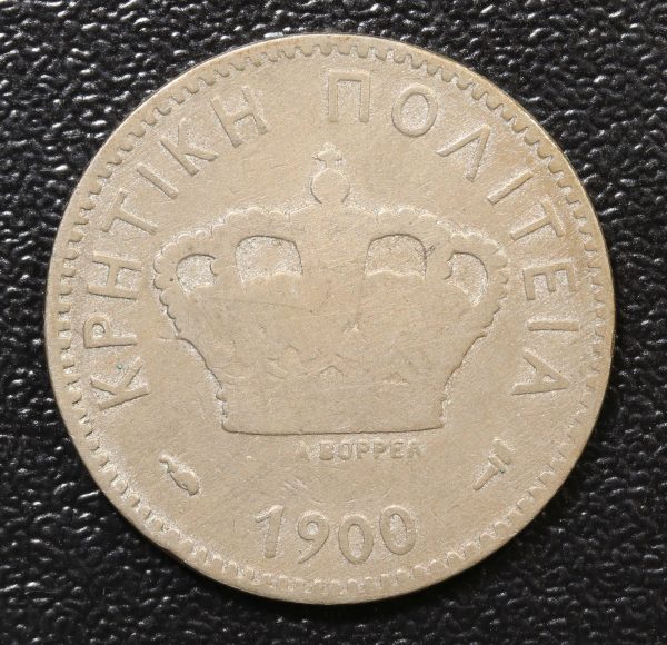 Greece 10 Lepta 1900 Κρητικη Πολιτεια GC763 - Image 2