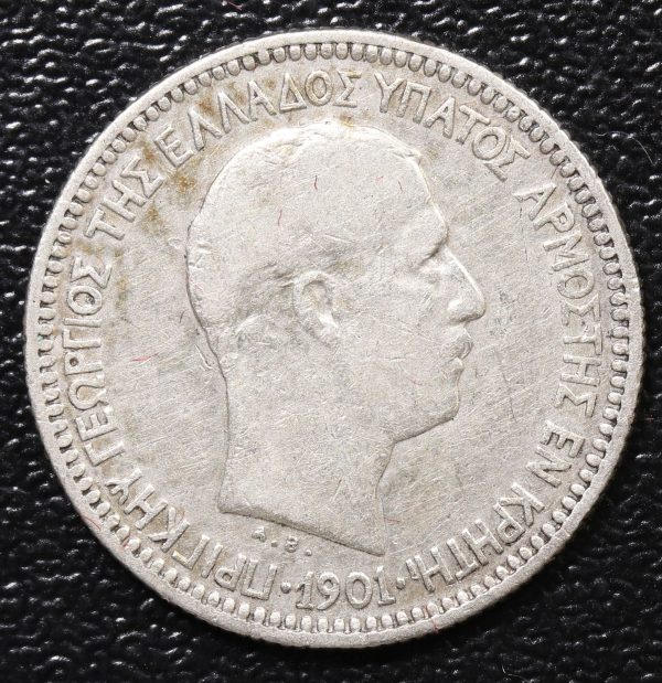 Greece 50 Lepta 1901 Κρητικη Πολιτεια GC765