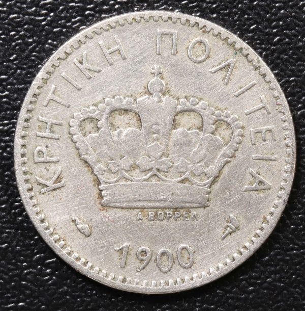 Greece 10 Lepta 1900 Κρητικη Πολιτεια GC766 - Image 2