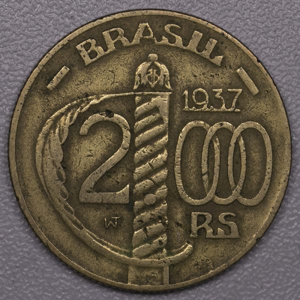 1937 Brazil 2000 Reis PGC399 - Image 2