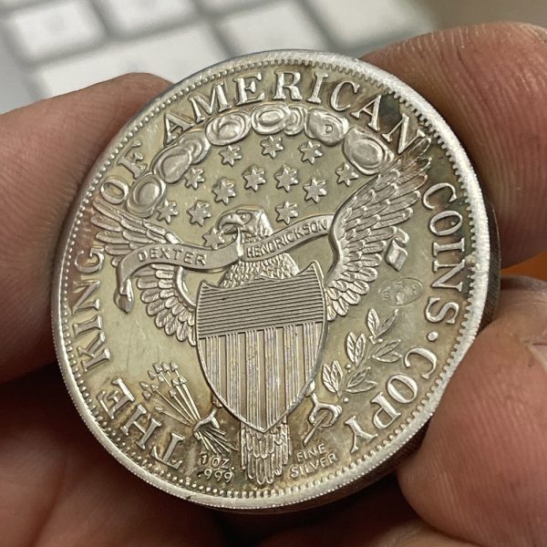 USA 1804 Dollar Replica 1 Ounce Silver Medallion PGC409 - Image 4