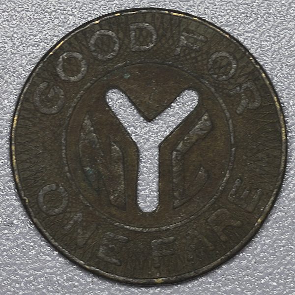 New York City NYC Transit Authority Vintage Token Transportation  PGC418 - Image 2