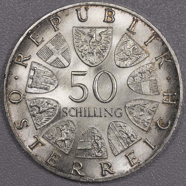 50 Schilling Republic Anniversary Silver PGC428