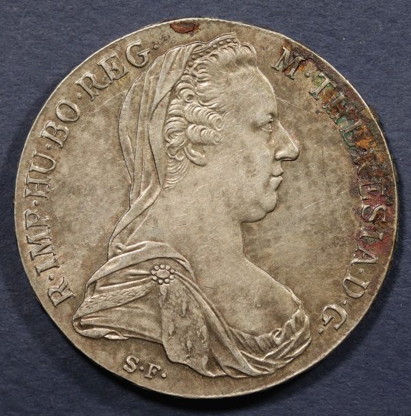 Austria 1 Thaler 1780 Maria Theresa Silver Coin GC814