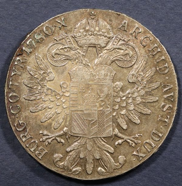 Austria 1 Thaler 1780 Maria Theresa Silver Coin GC814 - Image 2