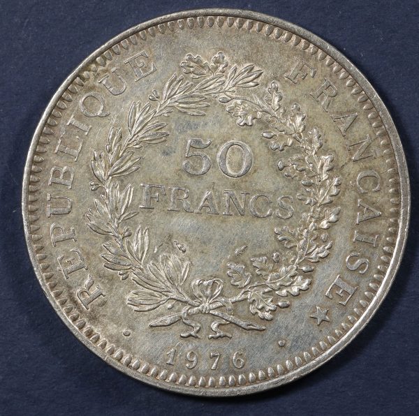 France 50 Francs 1976 Silver Coin GC812 - Image 2