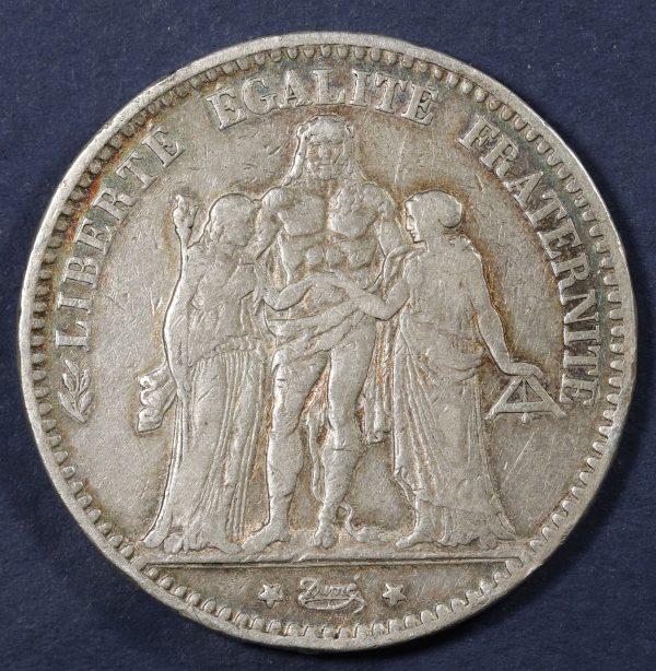 France 5 Francs 1875 Silver Coin GC808