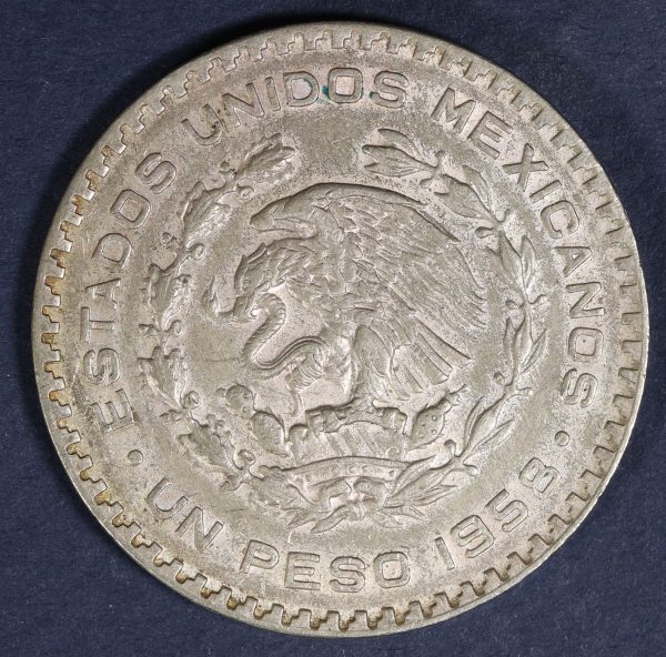 Mexico 1 Peso 1958 Silver Coin GC804 - Image 2